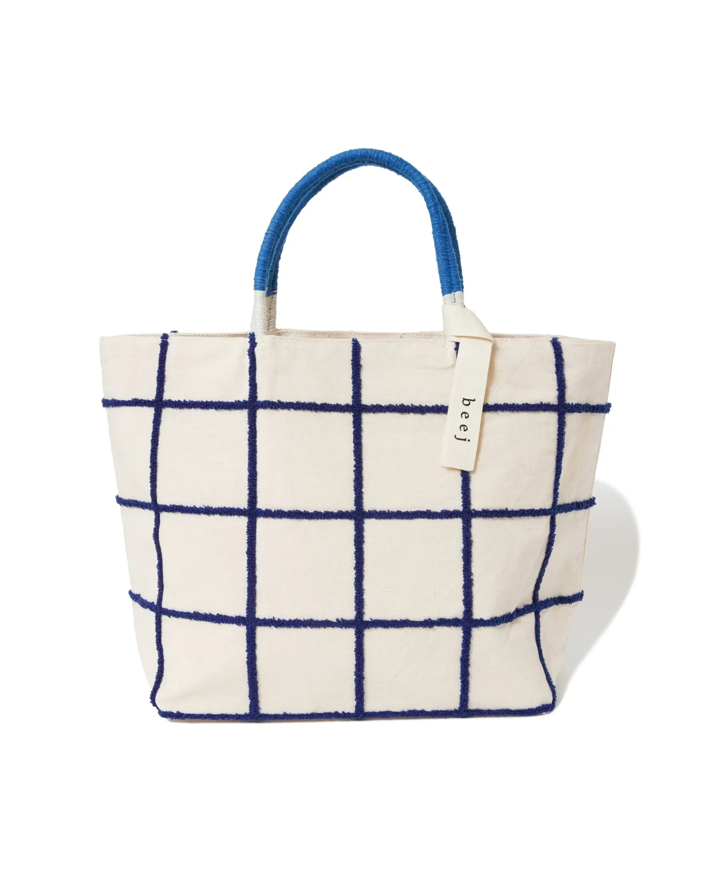 【WOMEN】beej Loop check big tote bag