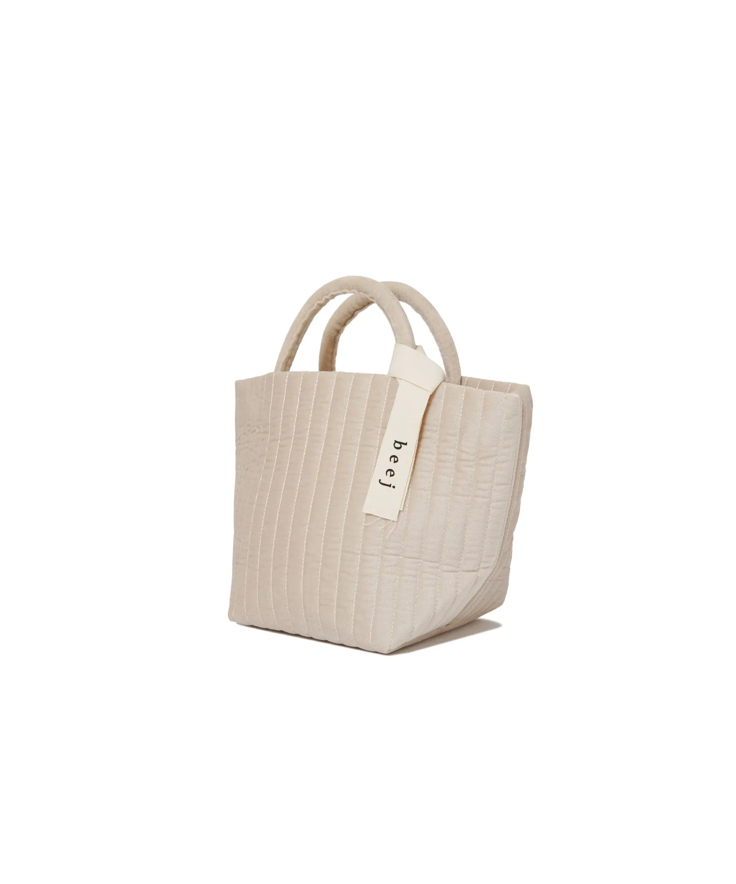 【WOMEN】beej Velour quilting tote bag