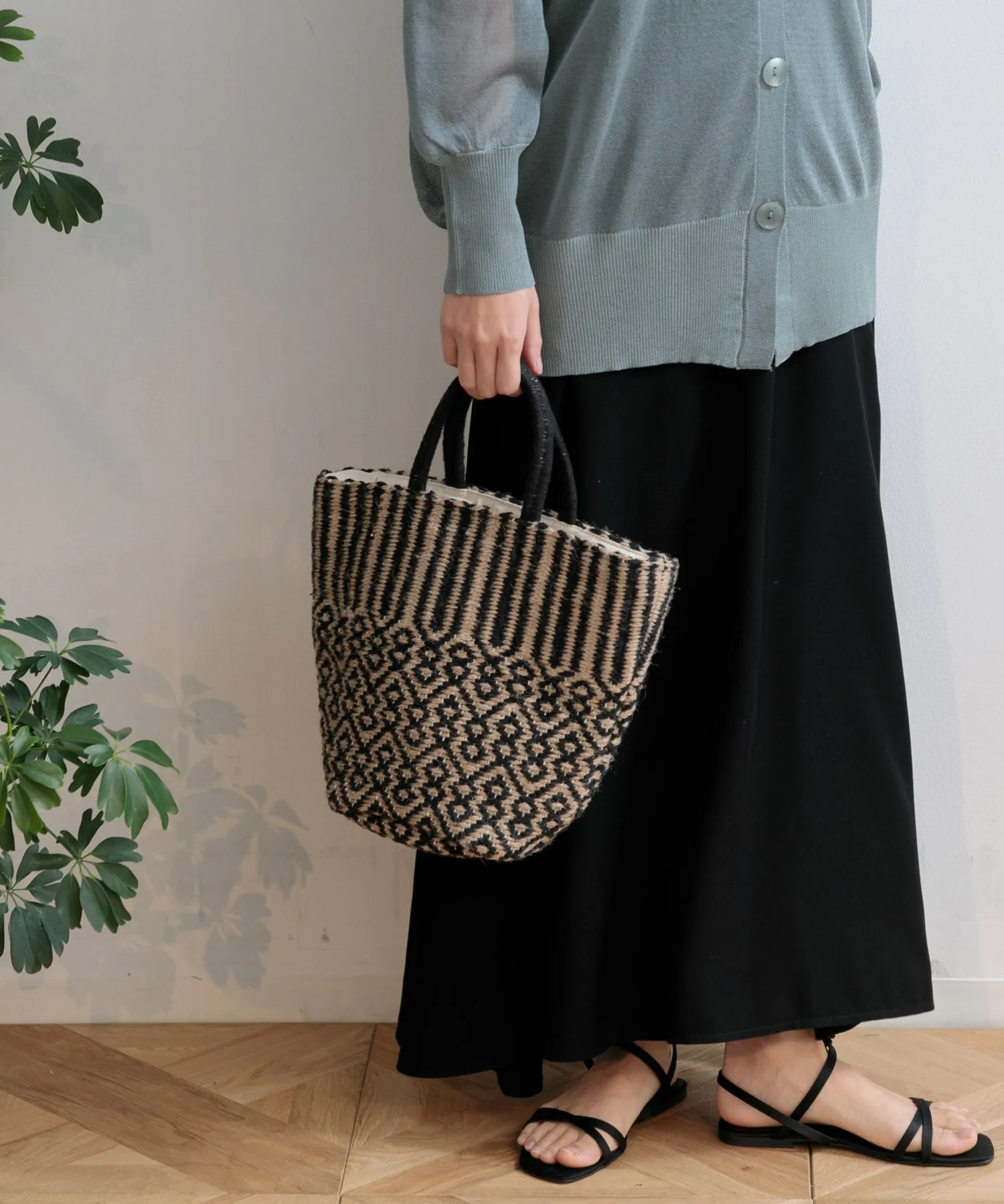 【WOMEN】beej Wove J/C tote bag