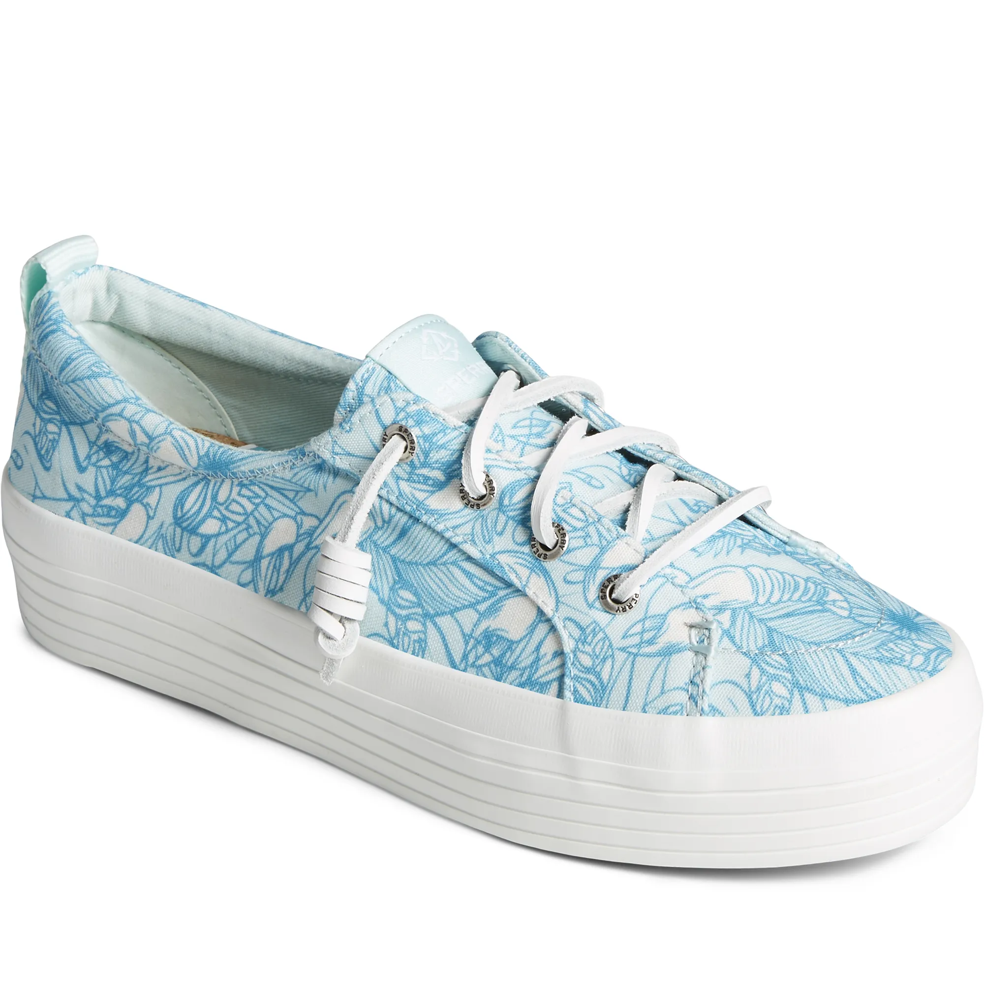 Women's Crest Vibe Resort Platform Sneaker - Blue (STS88253)