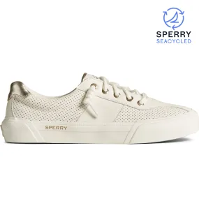 Women's SeaCycled™ Soletide Racy Metallic Sneaker - White (STS87589)